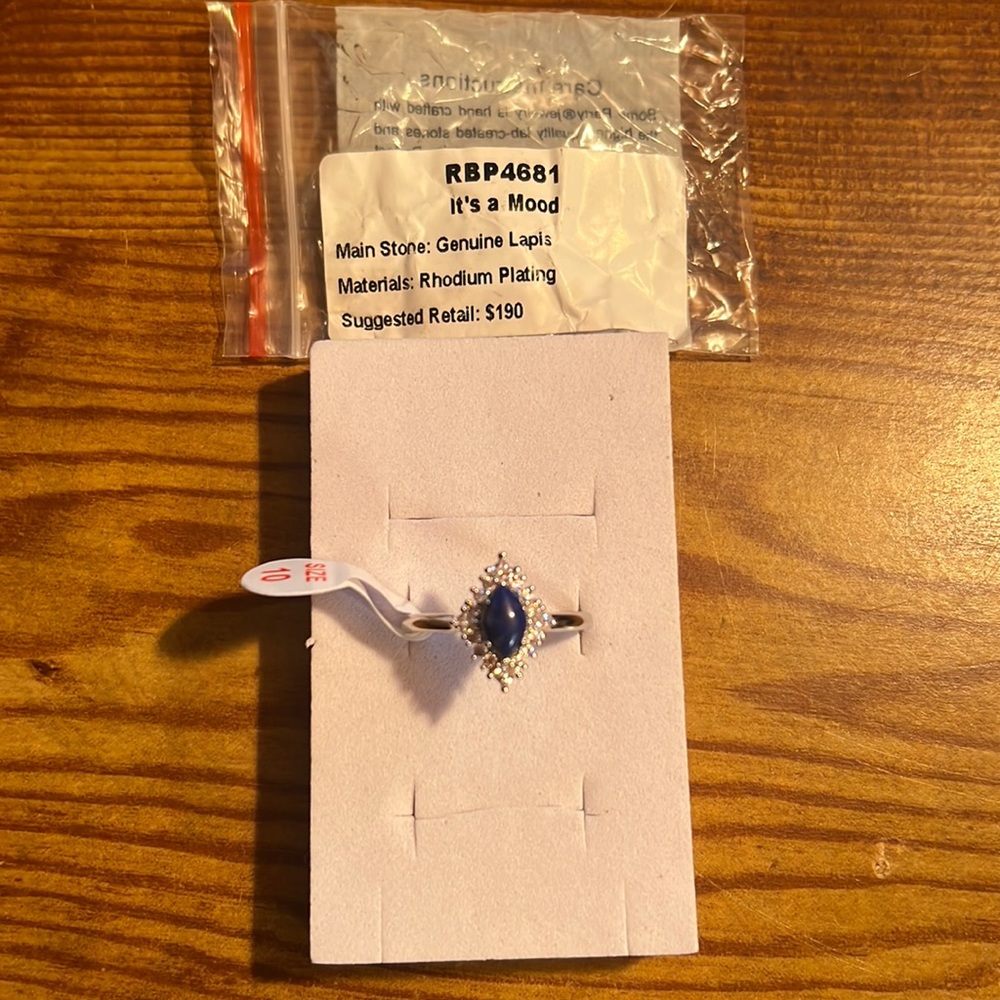 RBP Bomb Party It’s a Mood Genuine Lapis Ring